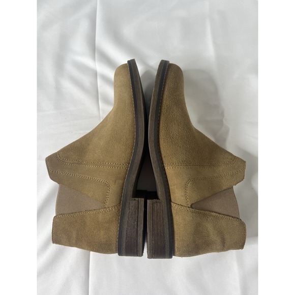 Clarks‎ Demi Beat Boho Ankle Boots Booties Pull On Casual Shoes Sand Suede 7.5M - Picture 5 of 10